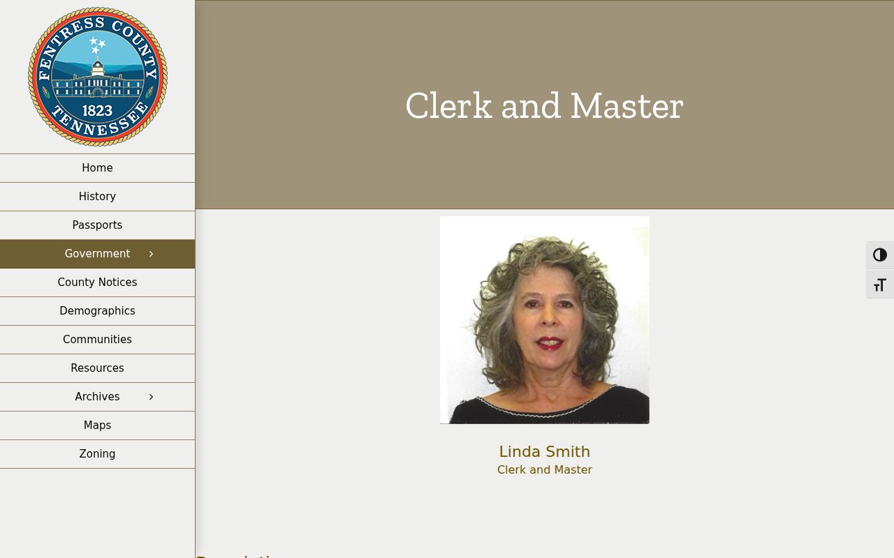 Fentress County civil court docket Clerk and Master source