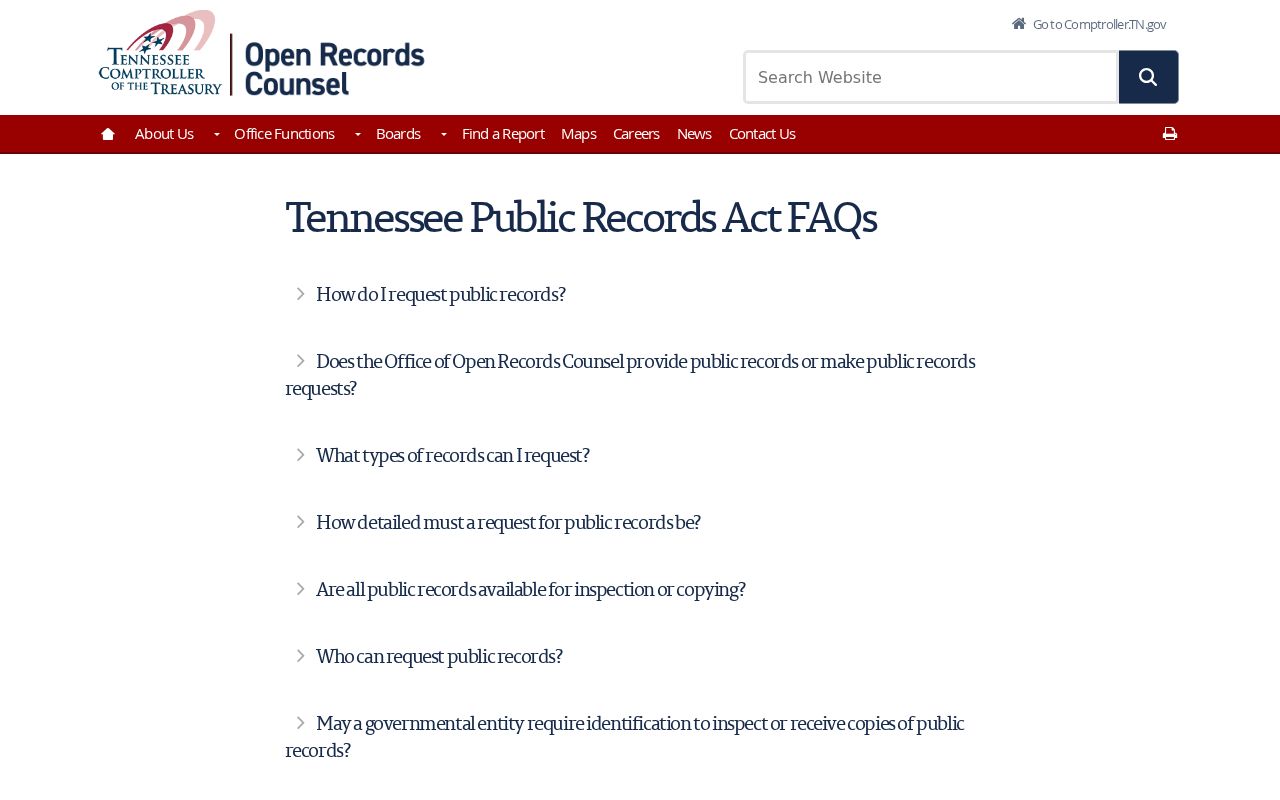 Fentress County court records guidance from Tennessee open records officials