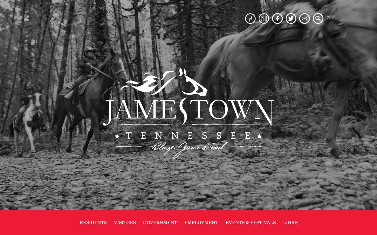 Official city contact route for Jamestown court records